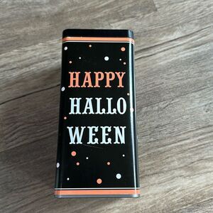 NEW Halloween Pumpkin Metal Tin with lid